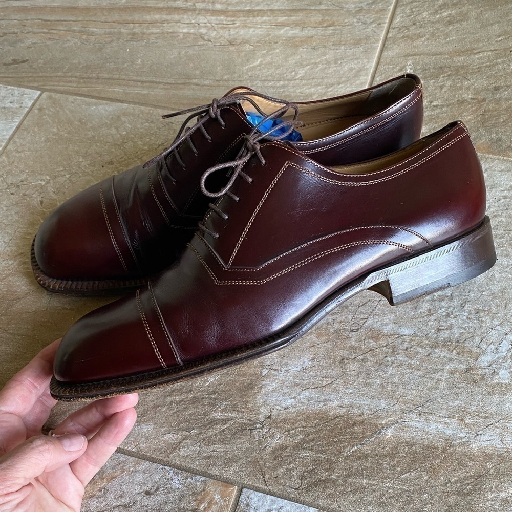 SANTONI Vintage Cap-toe Oxford - Picture 6 of 14